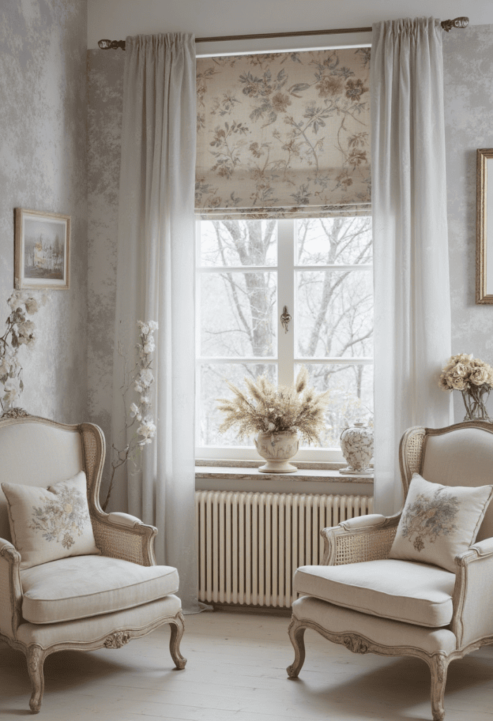 roleta rzymska shabby chic